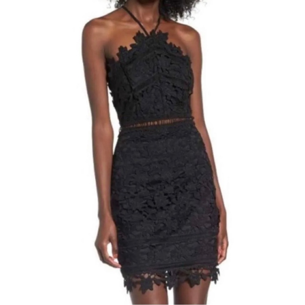 ASTR the Label Black Lace Dress